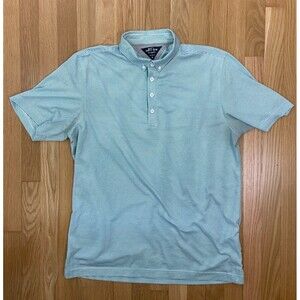 Adidas adiPure Polo Shirt Golf Short Sleeve Men Size Medium Green White *Stains*